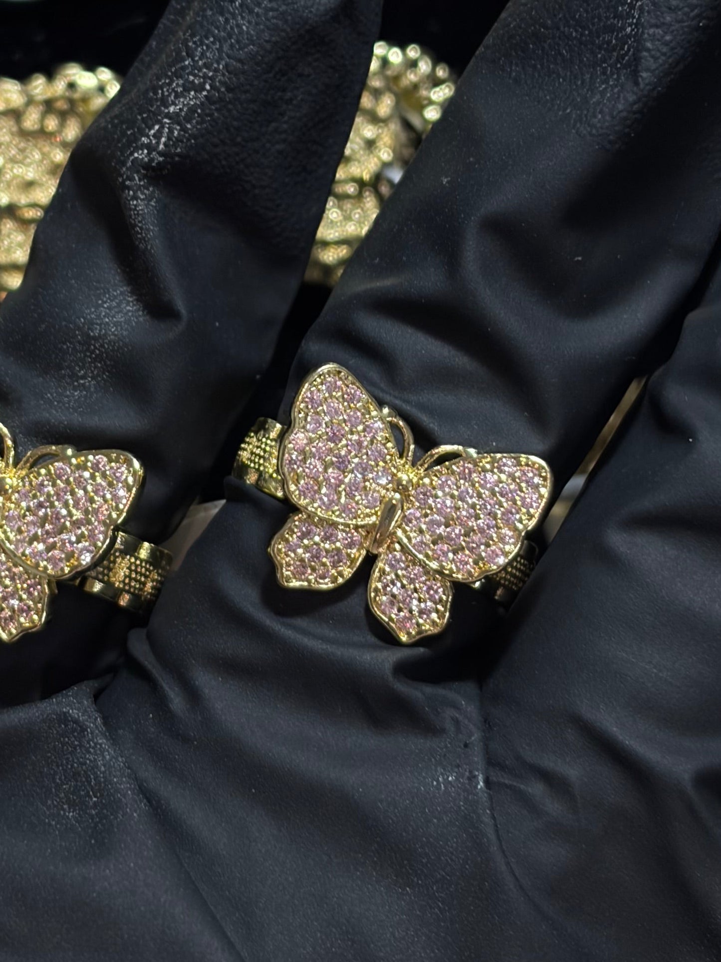 PINK BUTTERFLY RING